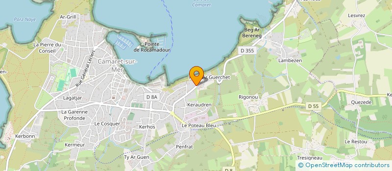 localisation de l'entreprise MONSIEUR YVAN ROYAL  CAMARET-SUR-MER