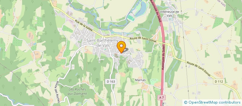 localisation de l'entreprise MONSIEUR YVAN ROZIER  SAINT-BARTHELEMY-DE-VALS