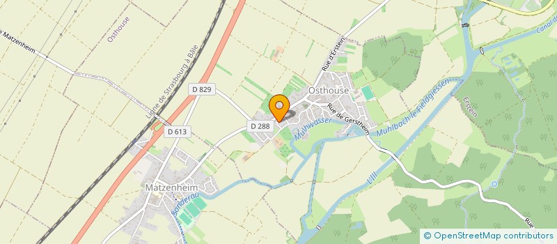 localisation de l'entreprise MONSIEUR YVAN SCHERER  OSTHOUSE