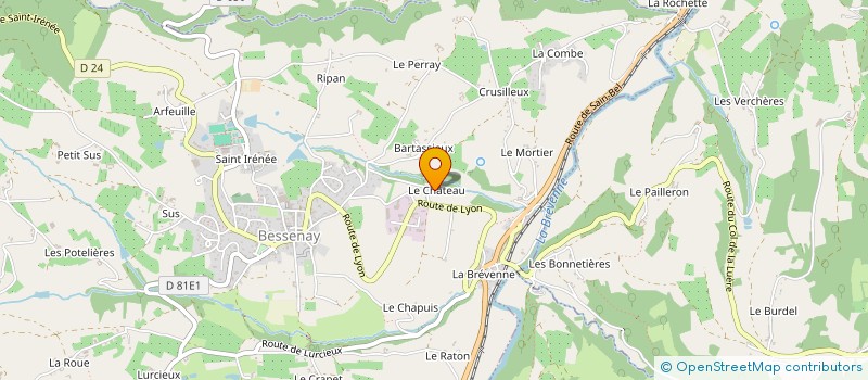 localisation de l'entreprise MONSIEUR YVAN SIMONARD  BESSENAY