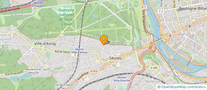 localisation de l'entreprise MONSIEUR YVAN TESTU à SEVRES