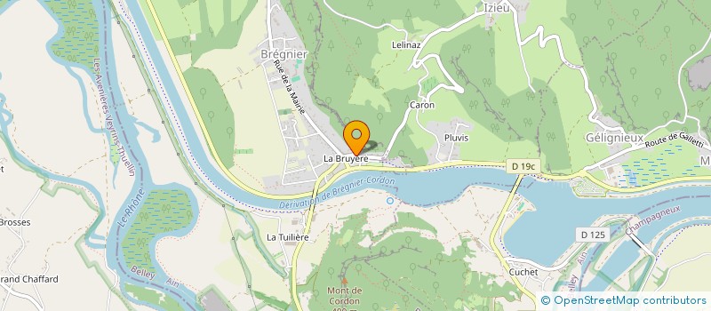 localisation de l'entreprise MONSIEUR YVAN THABARET à BREGNIER-CORDON