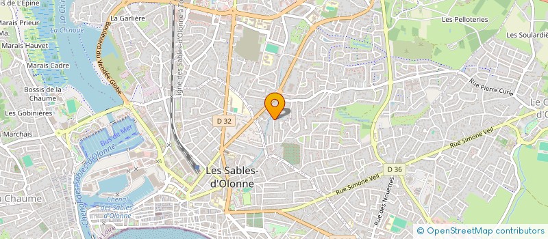 localisation de l'entreprise MONSIEUR YVAN TOZZI  LES SABLES D'OLONNE