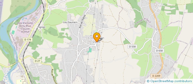 localisation de l'entreprise MONSIEUR YVAN VIGNOLES  CREUZIER-LE-VIEUX