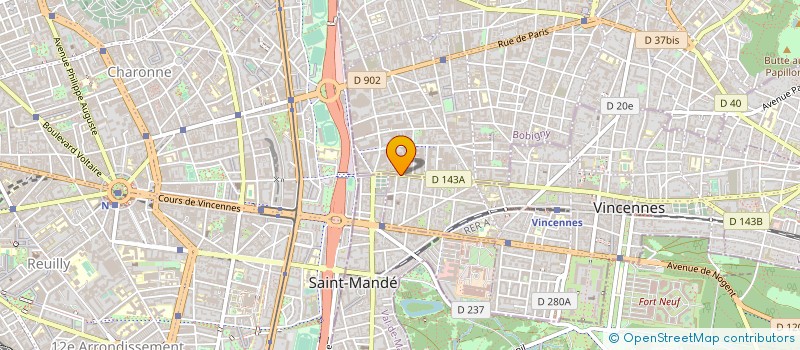 localisation de l'entreprise MONSIEUR YVAN VOUZELLE à VINCENNES