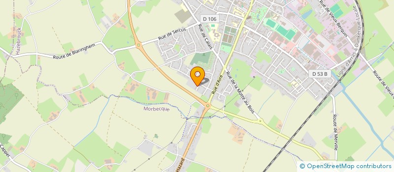 localisation de l'entreprise MONSIEUR YVANE LACROIX  HAZEBROUCK