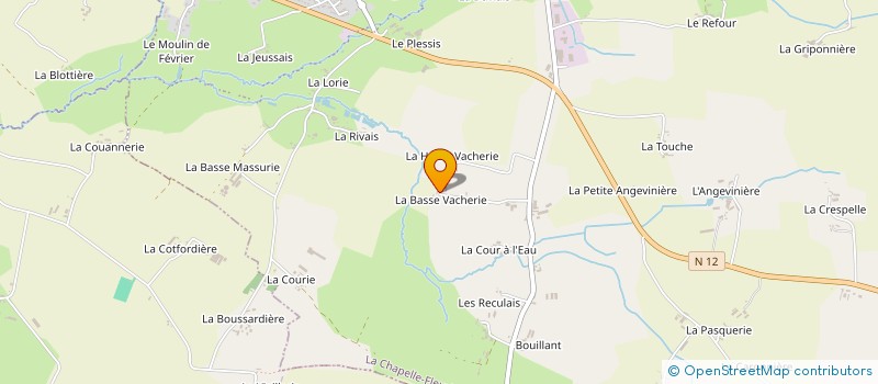 localisation de l'entreprise MONSIEUR YVANICK JEUSSELIN à LA CHAPELLE FLEURIGNE