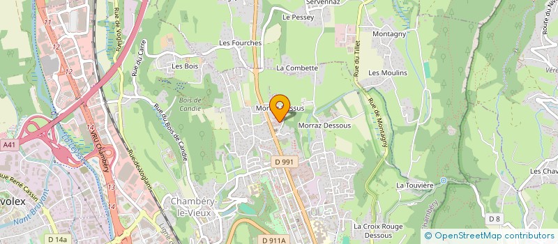 localisation de l'entreprise MONSIEUR YVANN ADAMIS  CHAMBERY