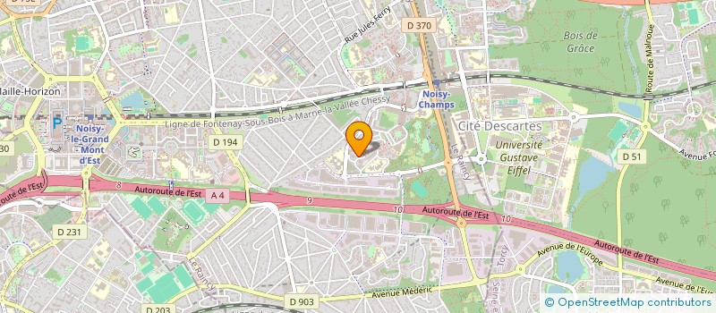 localisation de l'entreprise MONSIEUR YVANN CRETINOIR  NOISY-LE-GRAND