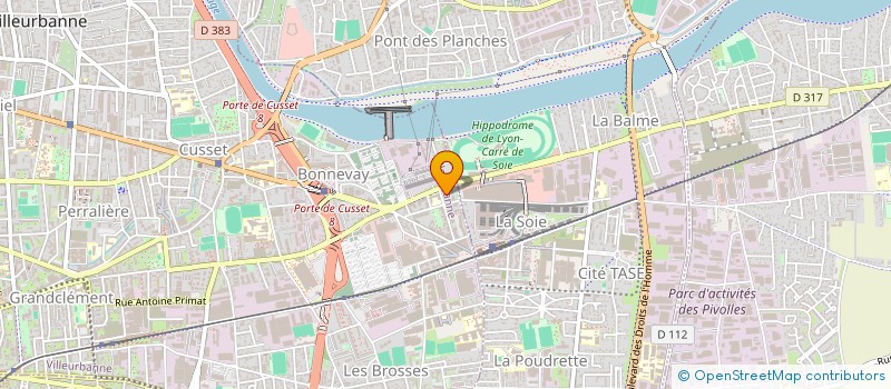 localisation de l'entreprise MONSIEUR YVANN FRANGVILLE  VILLEURBANNE