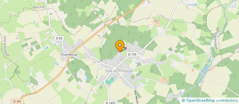 localisation de l'entreprise MONSIEUR YVELIN GIRET à SILLE-LE-PHILIPPE