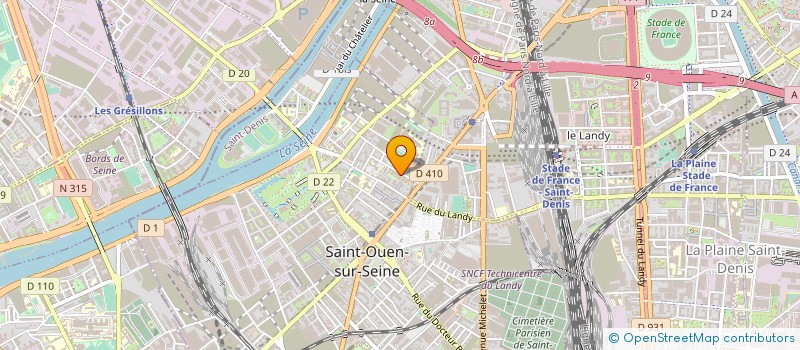 localisation de l'entreprise MONSIEUR YVELT TOUSSAINT à SAINT-OUEN-SUR-SEINE