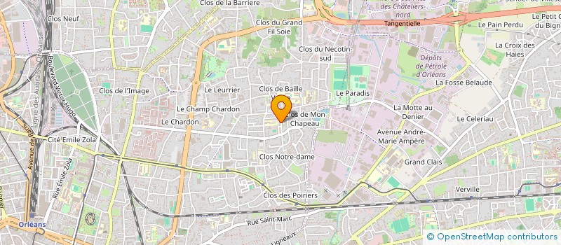 localisation de l'entreprise MONSIEUR YVEN BOUKONO à ORLEANS