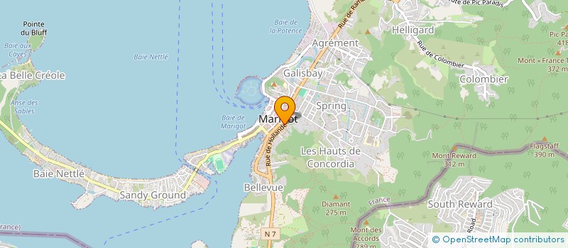 localisation de l'entreprise MONSIEUR YVENER MOISE  SAINT MARTIN