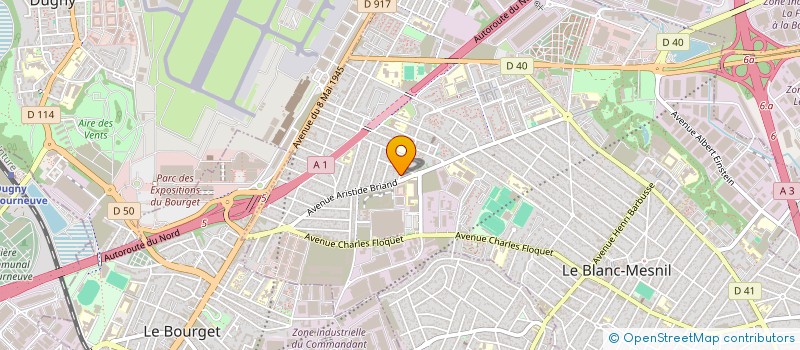 localisation de l'entreprise MONSIEUR YVENORD CASTOR à LE BLANC-MESNIL
