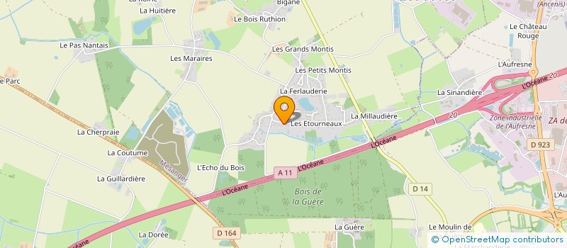 localisation de l'entreprise MONSIEUR YVES AILLERIE  MESANGER