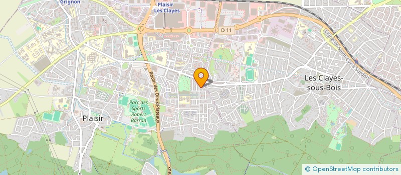 localisation de l'entreprise MONSIEUR YVES ALAIN à PLAISIR