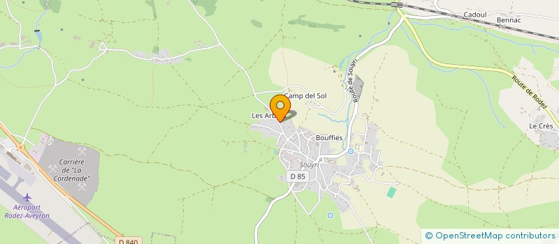 localisation de l'entreprise MONSIEUR YVES ALAUZET  SALLES-LA-SOURCE