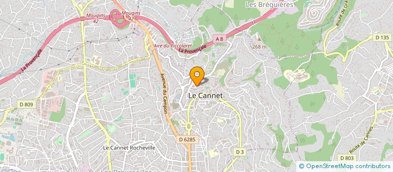 localisation de l'entreprise MONSIEUR YVES ALBERT à LE CANNET