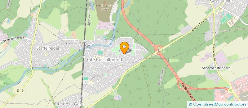 localisation de l'entreprise MONSIEUR YVES ALLGEYER  STAFFELFELDEN