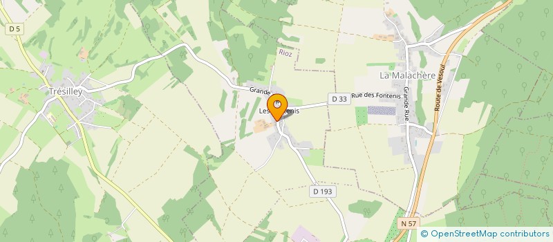 localisation de l'entreprise MONSIEUR YVES ANCELET  RECOLOGNE-LES-RIOZ