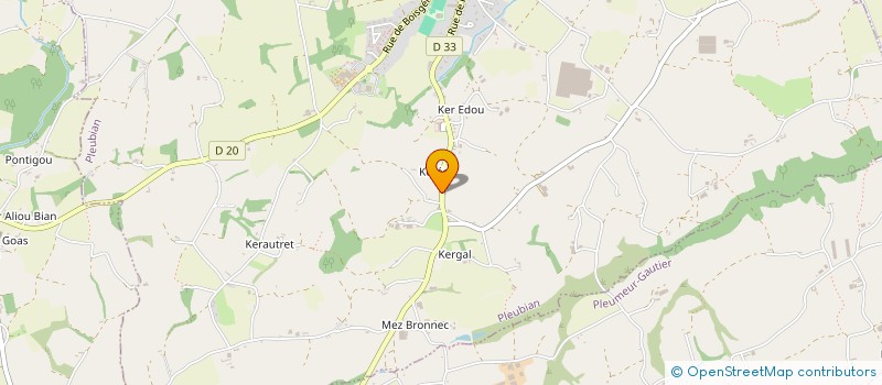 localisation de l'entreprise MONSIEUR YVES ANDRE  PLEUBIAN