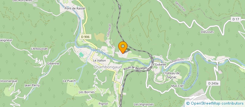 localisation de l'entreprise MONSIEUR YVES ANDRE  CHAMBON