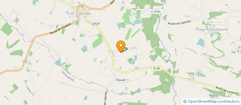 localisation de l'entreprise MONSIEUR YVES ANDRIEU  LIGARDES