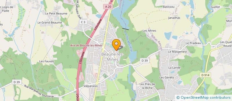 localisation de l'entreprise MONSIEUR YVES ANDRIEUX à LIMOGES
