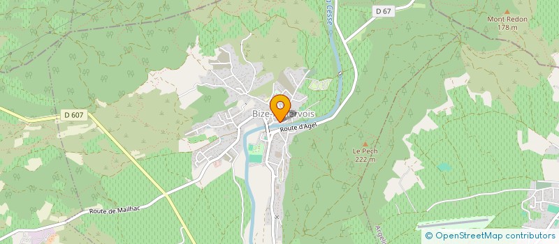 localisation de l'entreprise MONSIEUR YVES APPERCE  BIZE-MINERVOIS