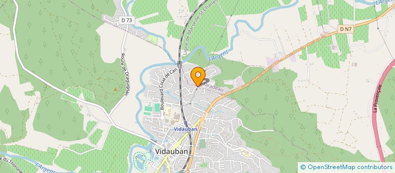localisation de l'entreprise MONSIEUR YVES ARCAMONE  VIDAUBAN