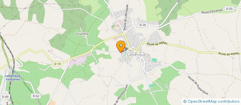 localisation de l'entreprise MONSIEUR YVES ARLAUD  LALBENQUE