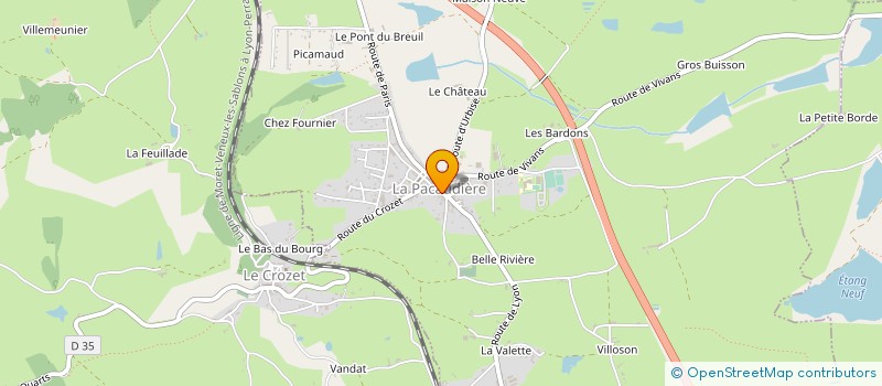 localisation de l'entreprise MONSIEUR YVES ARNOUX  LA PACAUDIERE