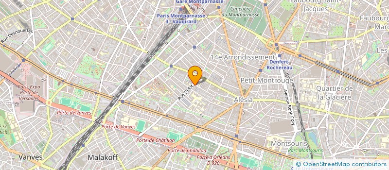 localisation de l'entreprise MONSIEUR YVES AUBREE  PARIS