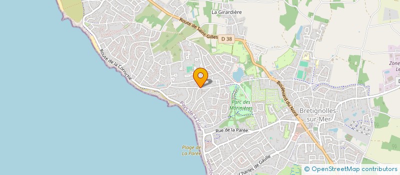 localisation de l'entreprise MONSIEUR YVES AUBRON à BRETIGNOLLES-SUR-MER