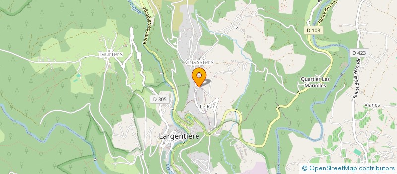 localisation de l'entreprise MONSIEUR YVES AUDIGIER à CHASSIERS