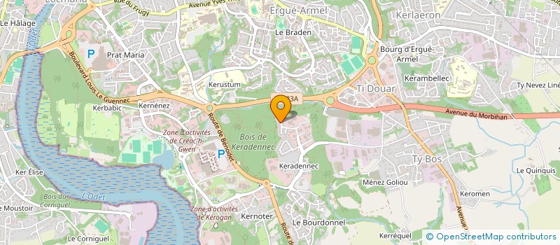 localisation de l'entreprise MONSIEUR YVES AUFFRET à QUIMPER