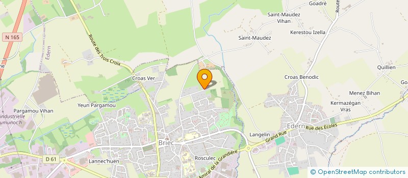 localisation de l'entreprise MONSIEUR YVES AUTRET  BRIEC