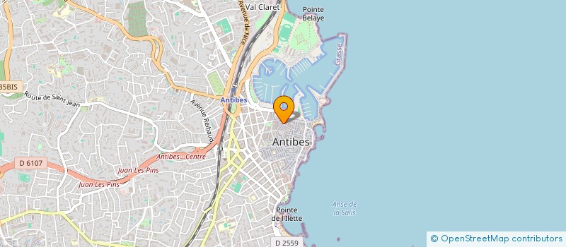localisation de l'entreprise MONSIEUR YVES AVICEAU à ANTIBES
