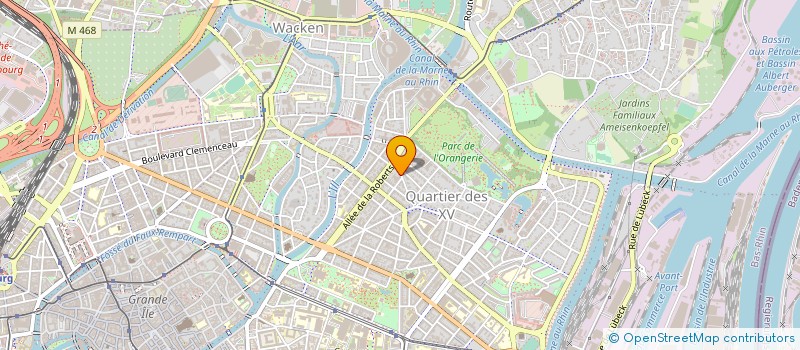 localisation de l'entreprise MONSIEUR YVES BADINA à STRASBOURG