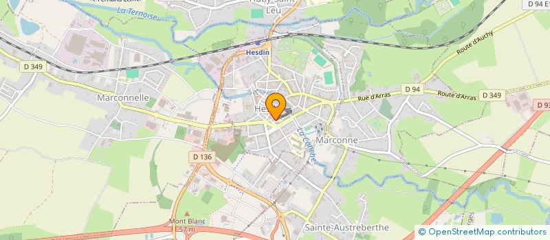localisation de l'entreprise MONSIEUR YVES BALLART à HESDIN