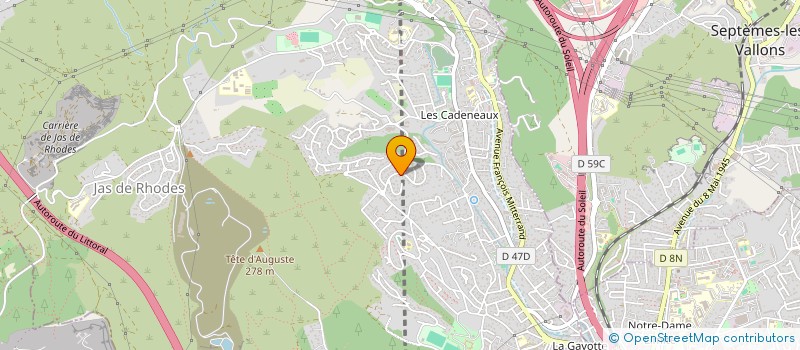 localisation de l'entreprise MONSIEUR YVES BALLESTEROS à LES PENNES-MIRABEAU