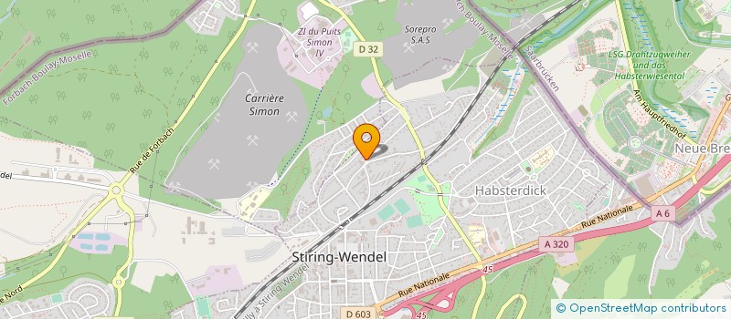 localisation de l'entreprise MONSIEUR YVES BALTES à STIRING-WENDEL