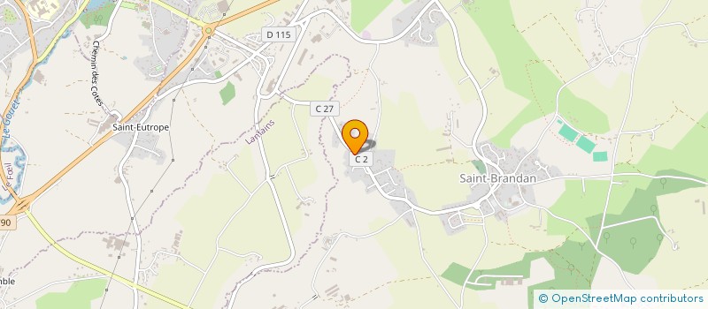 localisation de l'entreprise MONSIEUR YVES BANNIER  SAINT-BRANDAN