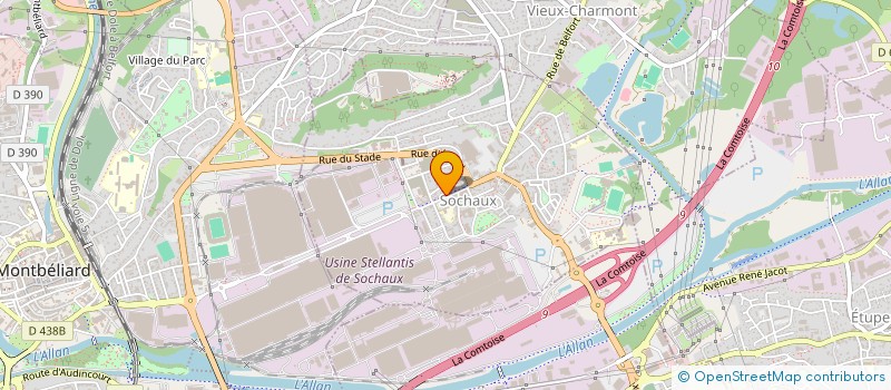 localisation de l'entreprise MONSIEUR YVES BARCON  SOCHAUX