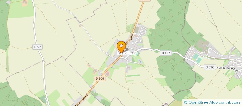 localisation de l'entreprise MONSIEUR YVES BARTHELEMY  BEUVILLERS