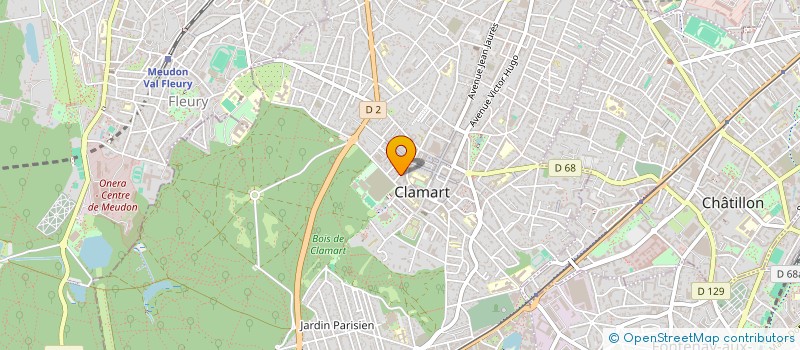 localisation de l'entreprise MONSIEUR YVES BATHELLIER à CLAMART