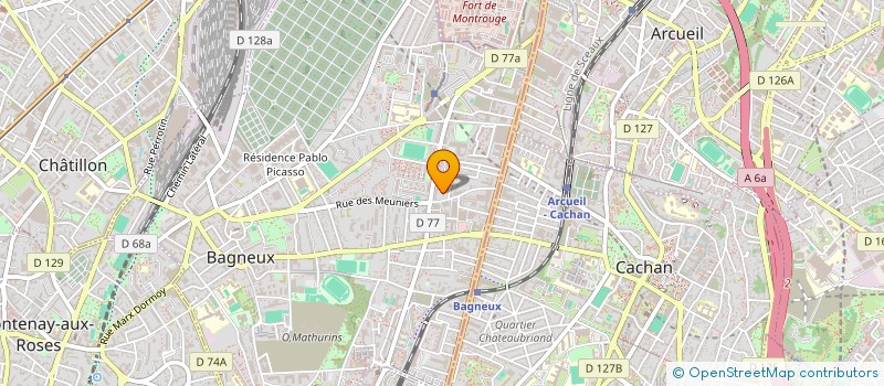 localisation de l'entreprise MONSIEUR YVES BAUDET à BAGNEUX