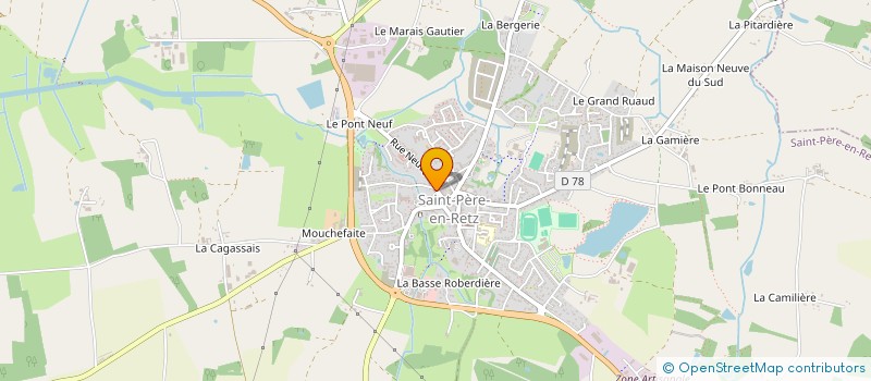 localisation de l'entreprise MONSIEUR YVES BAUDOUIN  SAINT-PERE-EN-RETZ