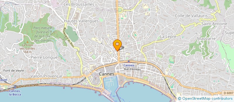 localisation de l'entreprise MONSIEUR YVES BAULT à CANNES